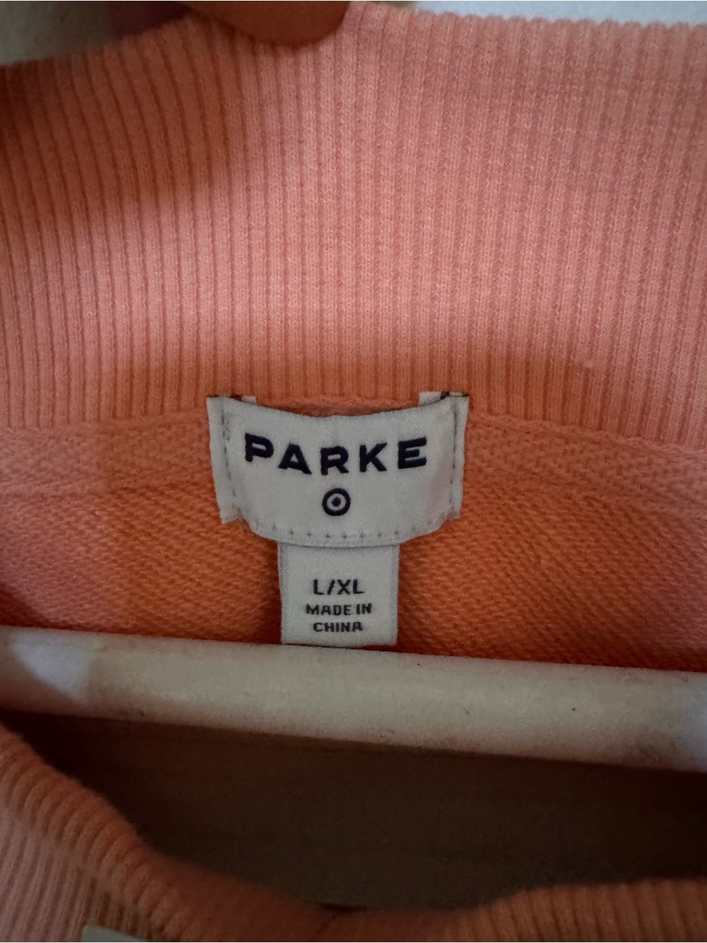 Coral Pink Mockneck sweatshirt - Picture 3 of 3
